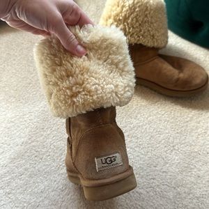 Women's Size 10 Tall Chestnut UGG Boots – Good Condition